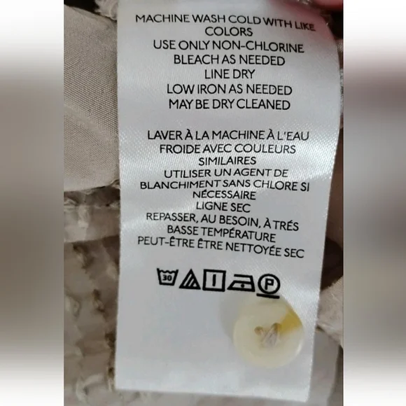 Anthropologie Sarabeth Textured Button Down Blouse Size S Pink Oversized - Picture 6 of 6